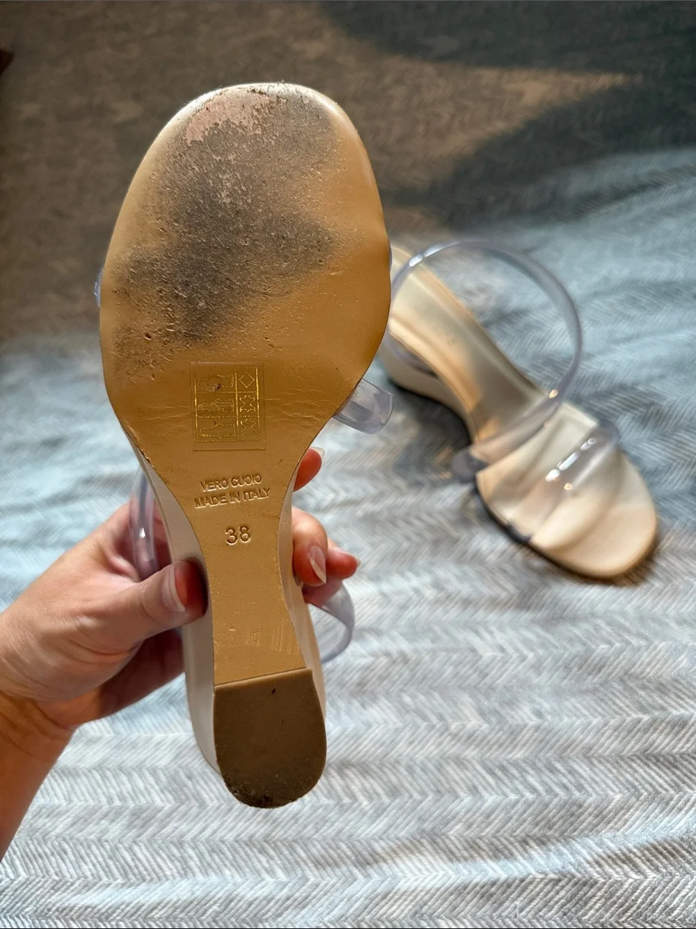 Ilio smeraldo beige wedge